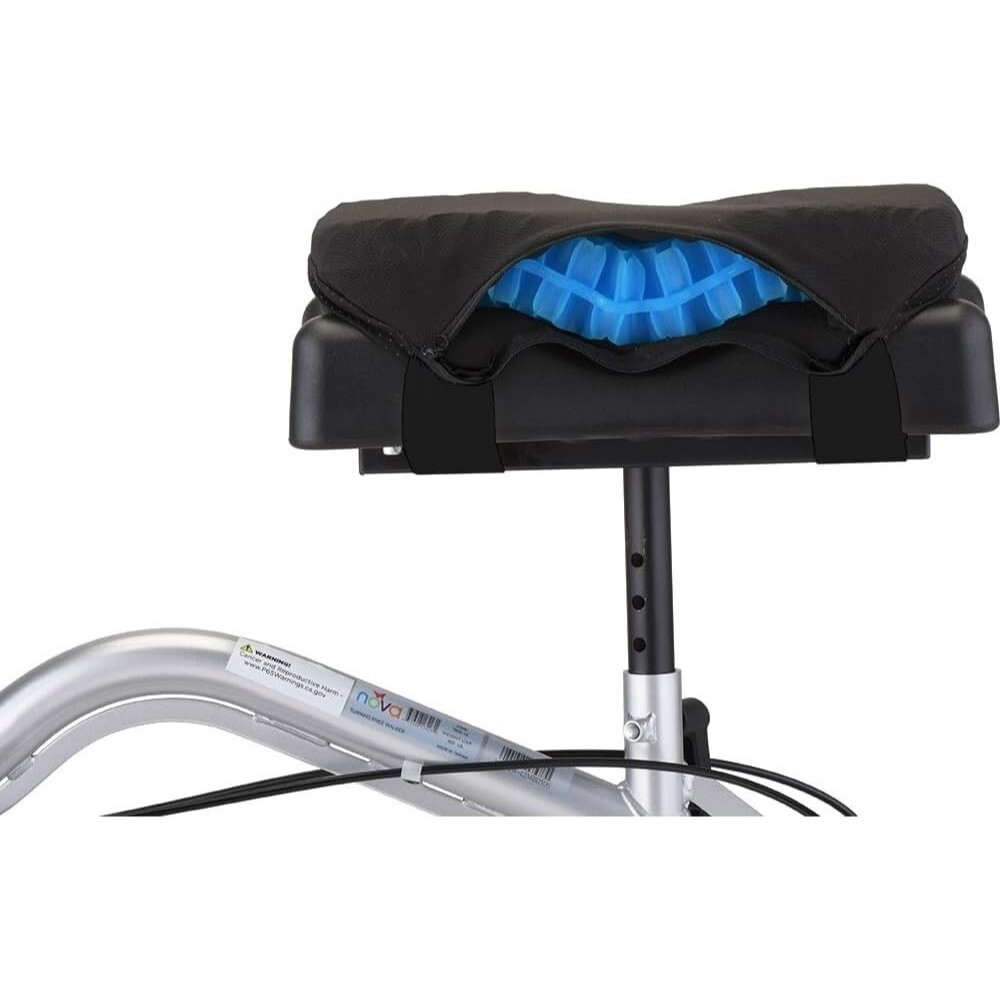 NOVA Knee Scooter Gel Cushion Cover Premium Padded Gel Knee Black Knee Scooters